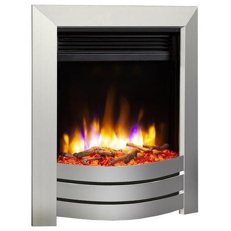 Celsi Ultiflame VR Camber Electric Fire - Silver - PadioLiving - Celsi Ultiflame VR Camber Electric Fire - Silver - Electric Fires - PadioLiving