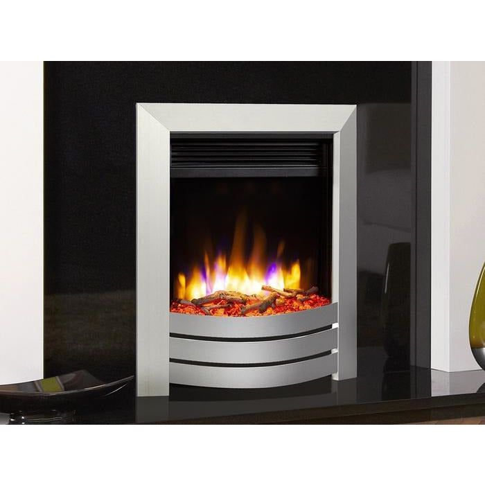 Celsi Ultiflame VR Camber Electric Fire - Silver - PadioLiving - Celsi Ultiflame VR Camber Electric Fire - Silver - Electric Fires - PadioLiving