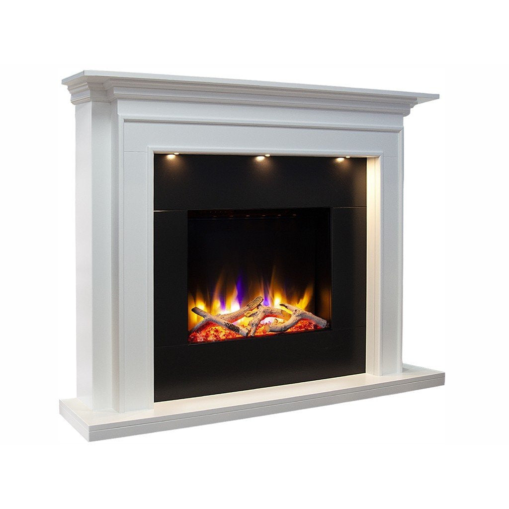 Celsi Ultiflame VR Canelo Illumia - Smooth White - PadioLiving - Celsi Ultiflame VR Canelo Illumia - Smooth White - Electric Fires - PadioLiving