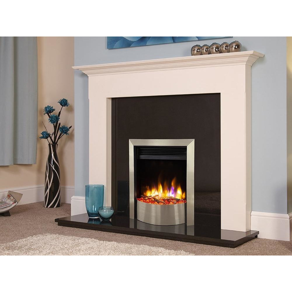 Celsi Ultiflame VR Contemporary Electric Fire - Silver - PadioLiving - Celsi Ultiflame VR Contemporary Electric Fire - Silver - Electric Fires - PadioLiving