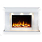 Celsi Ultiflame VR Adour Aleesia Illumia Electric Fireplace Suite - Smooth White - PadioLiving - Celsi Ultiflame VR Adour Aleesia Illumia Electric Fireplace Suite - Smooth White - Electric Fires - PadioLiving