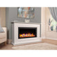 Celsi Ultiflame VR Vega 33" Electric Fireplace Suite - Smooth White - PadioLiving - Celsi Ultiflame VR Vega 33" Electric Fireplace Suite - Smooth White - Electric Fires - PadioLiving